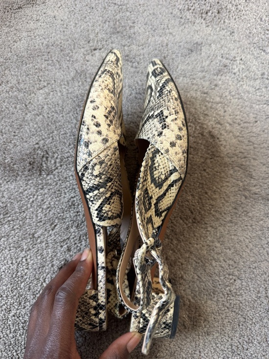 Franco Sarto Vickie Snakeskin Print Slingback Heels Pointed Toe  SIZE 11 - Picture 8 of 8